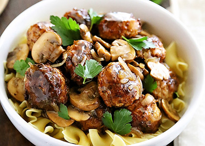 Chicken Marsala Meatballs